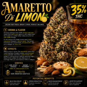 Cafe ZaZa- Amaretto Di Limon indoor 35% THC Hybrid