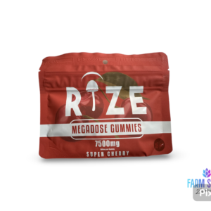 Rize Megadose gummies Super Cherry 7500mg 15pc 500mg per gummy